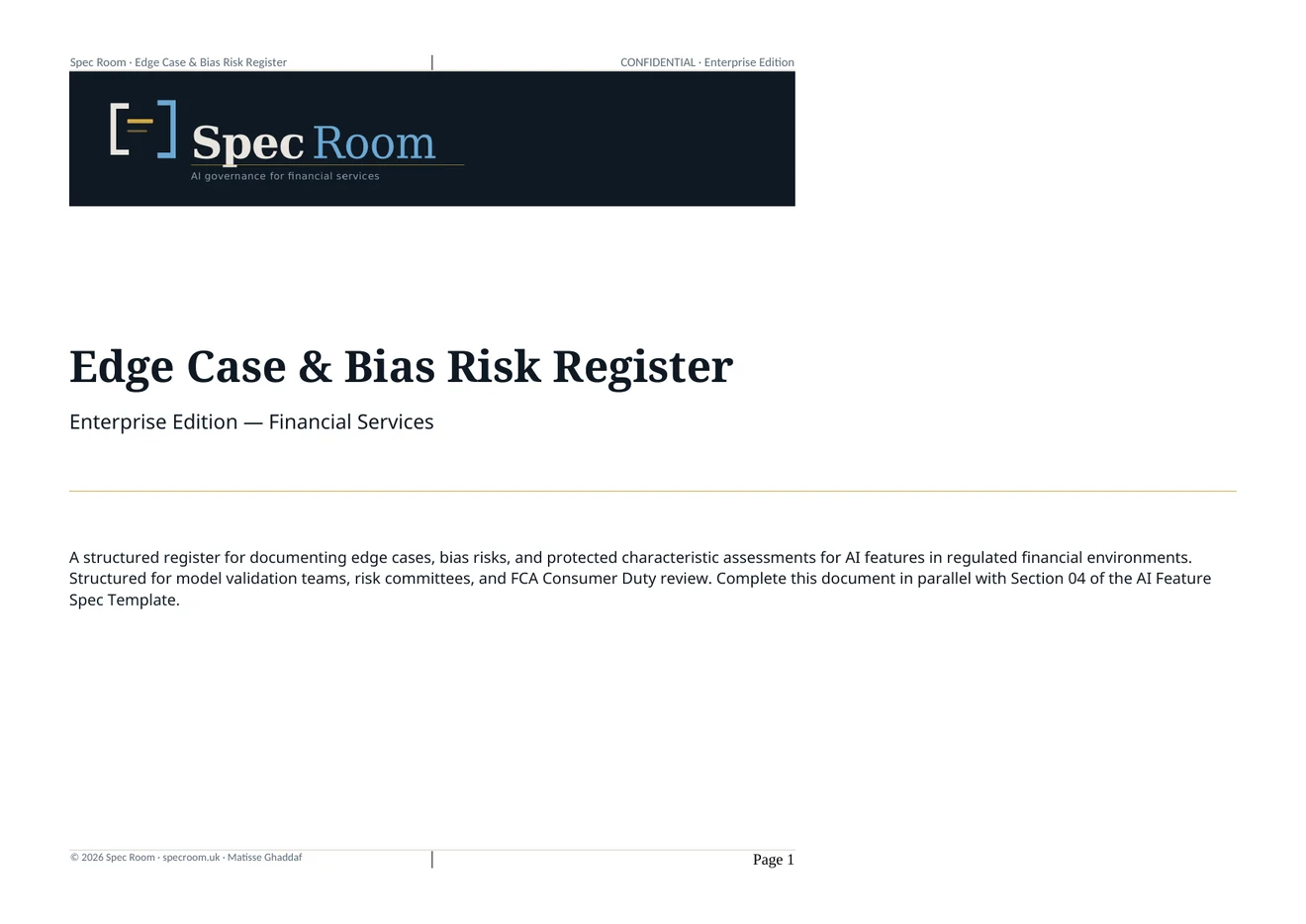 Edge Case & Bias Risk Register — page 1